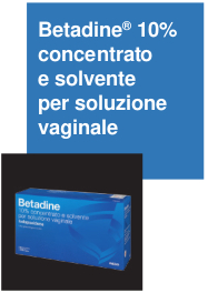 Betadine® concentrato e solvente per soluzione vaginale